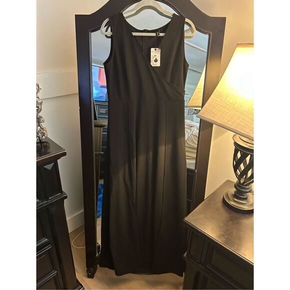 NEW V Neck Sleeveless Split Formal Dress Cocktail Maxi Dress XL - Picture 4 of 5